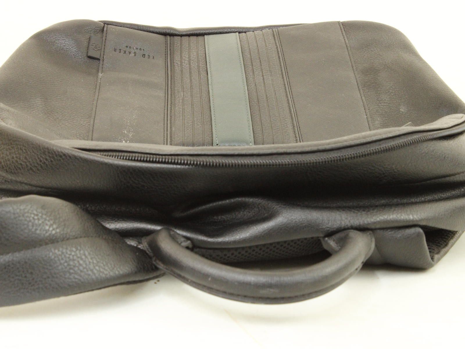 Ted Baker Ted Baker Men's Black Leather Backpack Size ONE SIZE - 3 Thumbnail