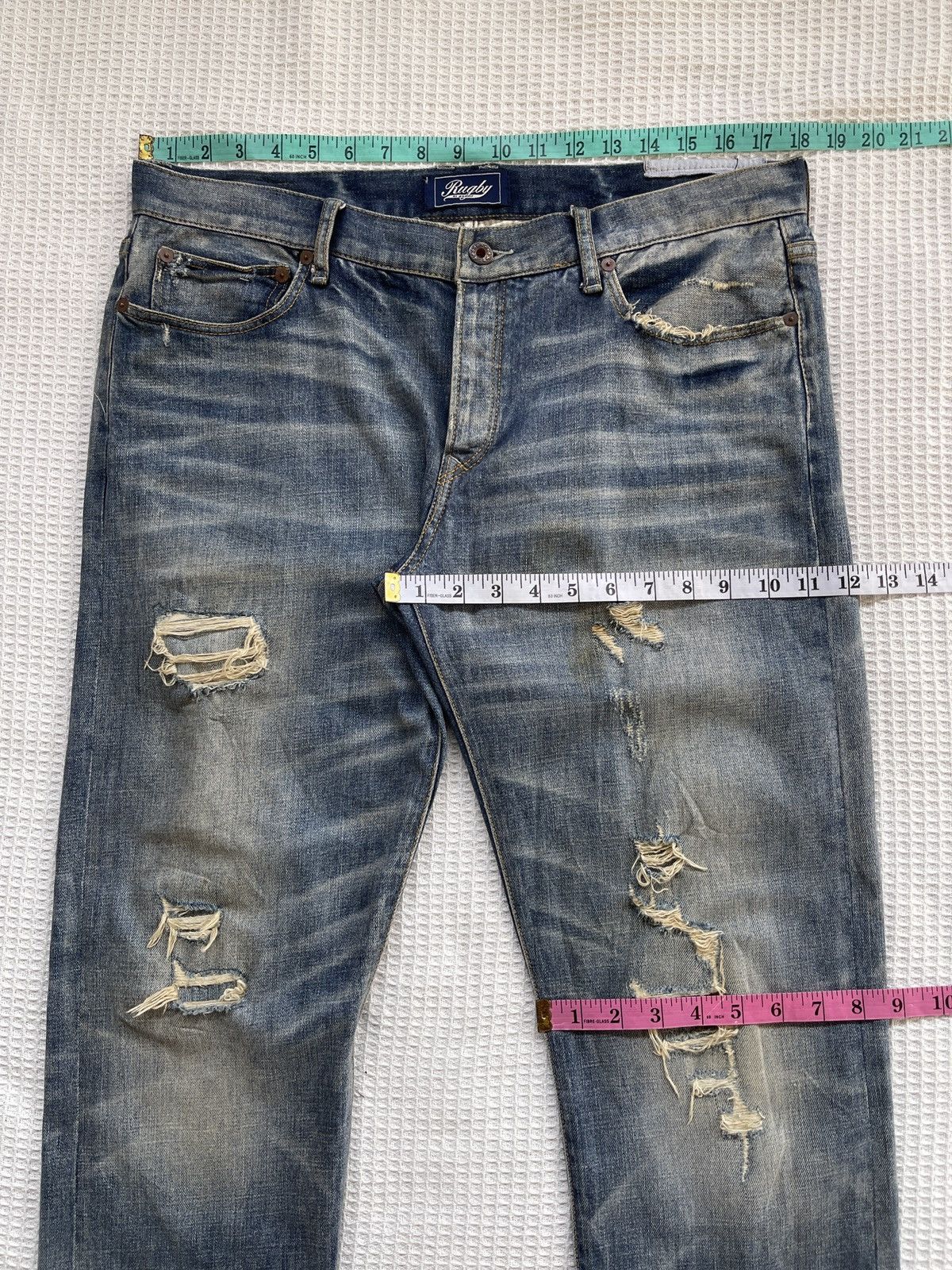 Denim & Supply Ralph Lauren Last Drop🔥Rare🔥POLO RALPH LAUREN RUGBY Distressed Denim Size US 36 / EU 52 - 13 Thumbnail
