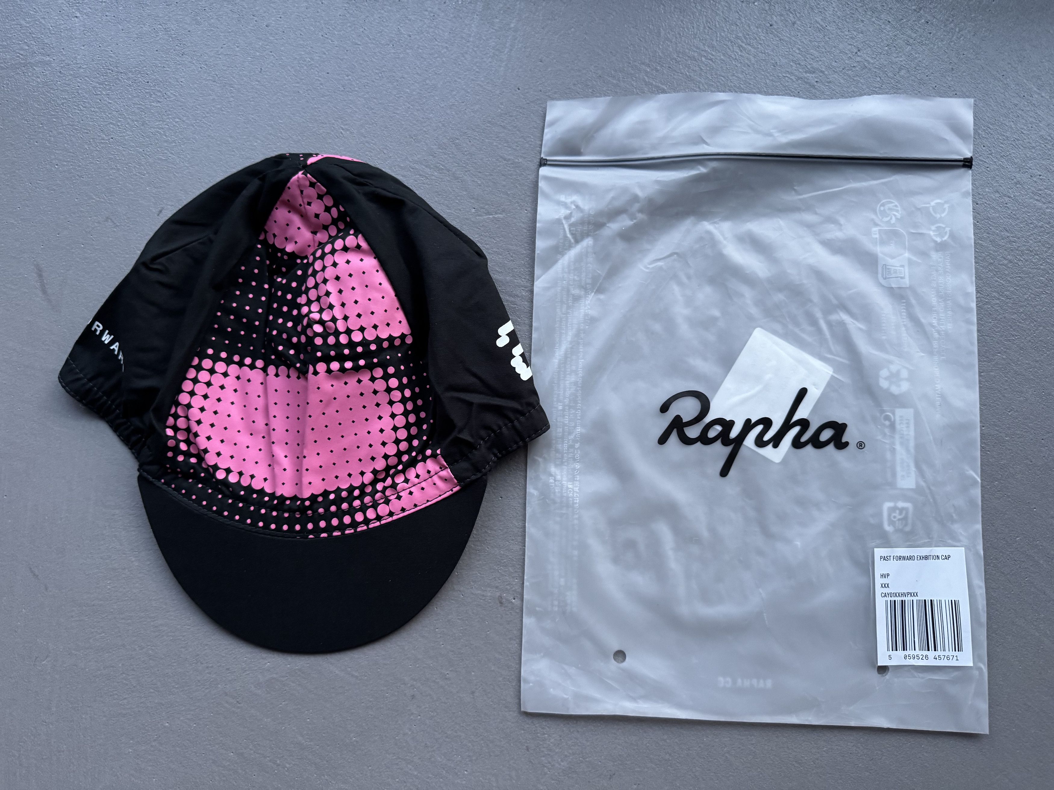 Rapha Rapha Past Forward Cycling Cap, Pink Black, One Size Size ONE SIZE - 5 Thumbnail