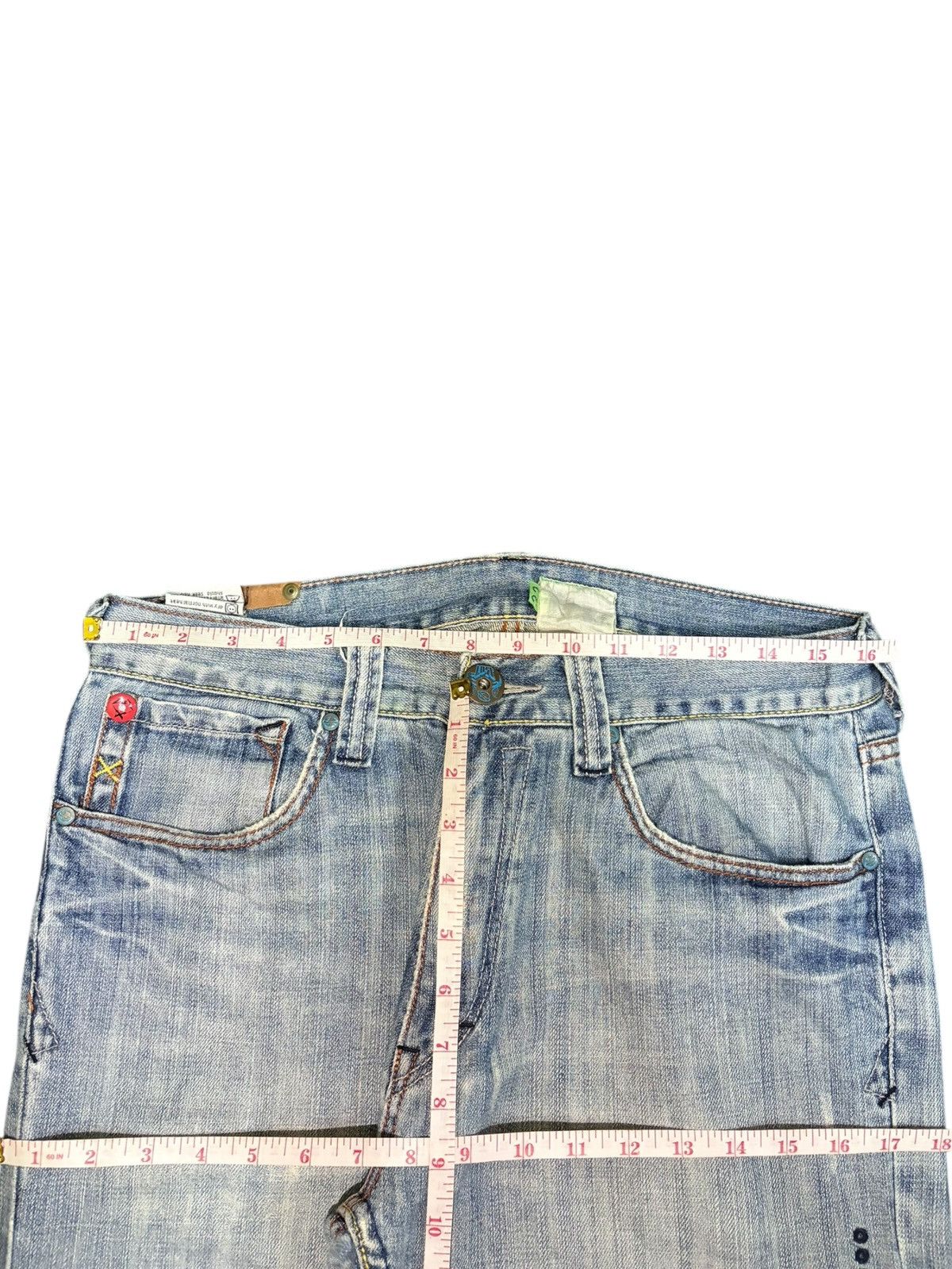 Fubu Vintage Japanese Brand Faded Wash Distressed Loose Jeans Size US 32 / EU 48 - 6 Thumbnail