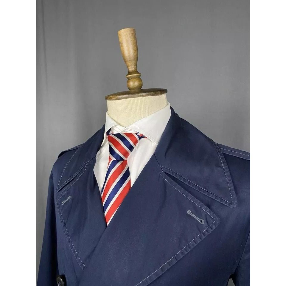 Polo Ralph Lauren RARE! Polo Ralph Lauren Men's Blue Double Breasted Pea Trenc Size US L / EU 52-54 / 3 - 6 Thumbnail