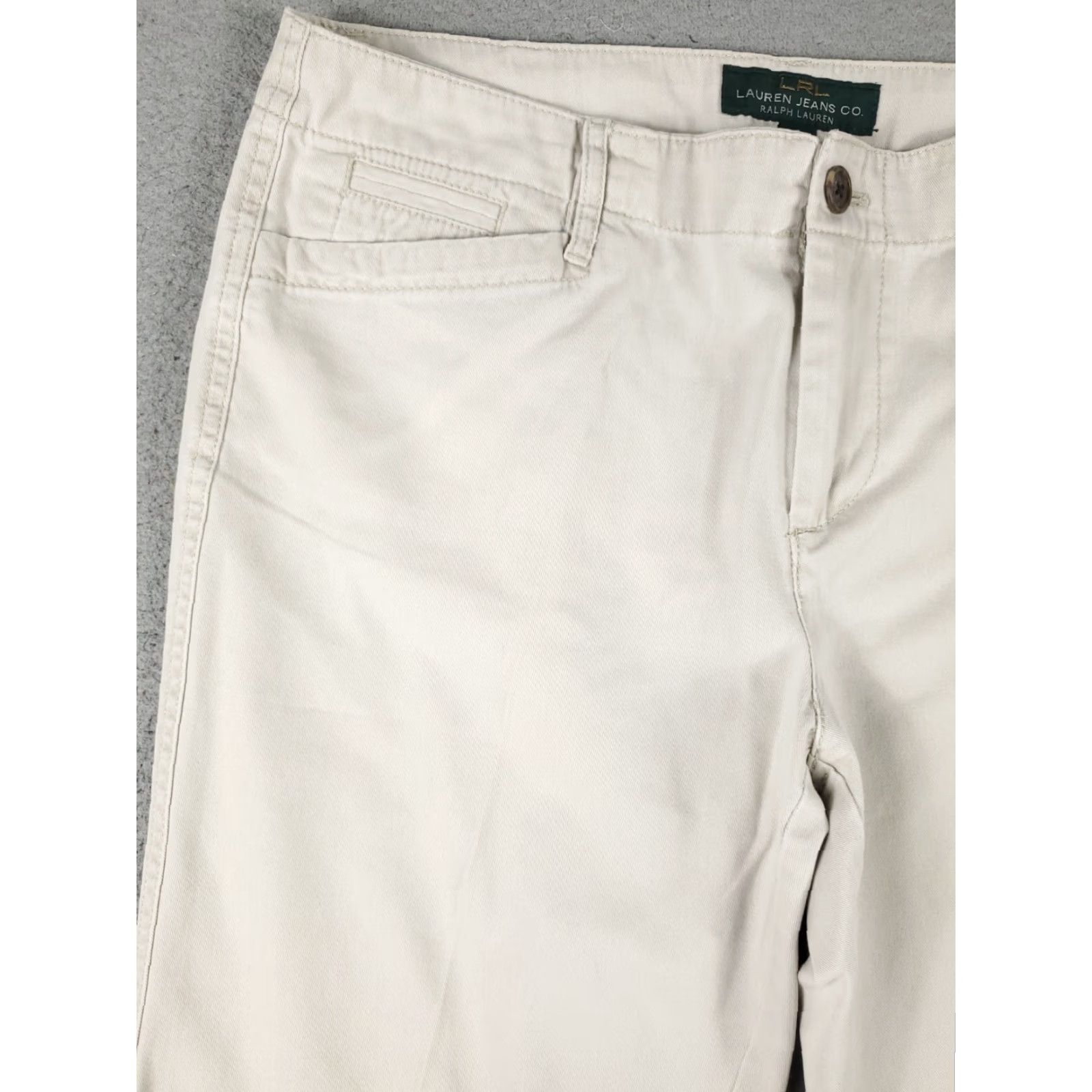 Ralph Lauren Lauren Ralph Lauren Jeans Women's Size 8 32x20 Beige Casual Denim Straight Pants Regular Fit Size 30" / US 8 / IT 44 - 2 Thumbnail