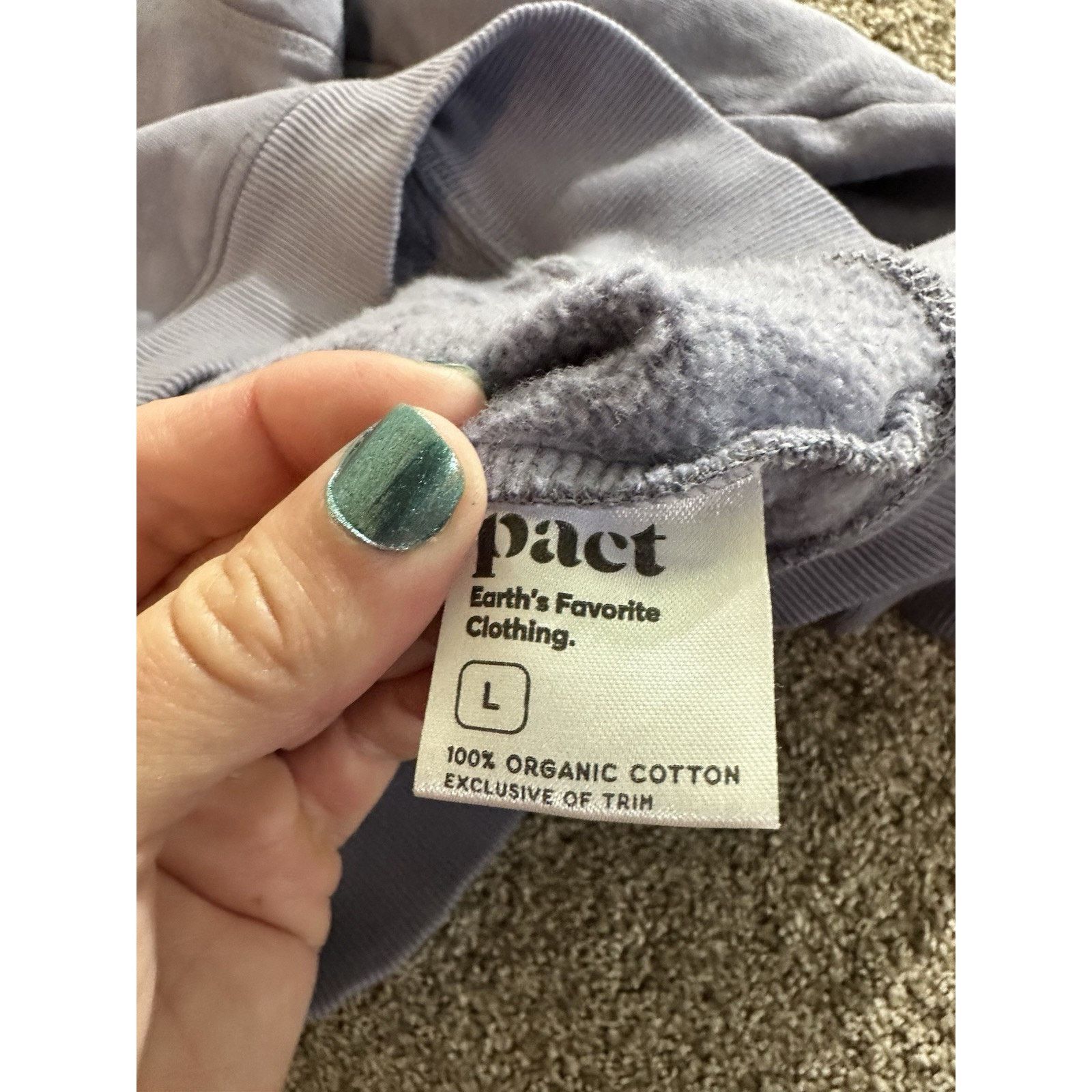 Other Pact Unisex Size Large L 100% Organic Cotton Pullover Hoodie Size L / US 10 / IT 46 - 9 Thumbnail