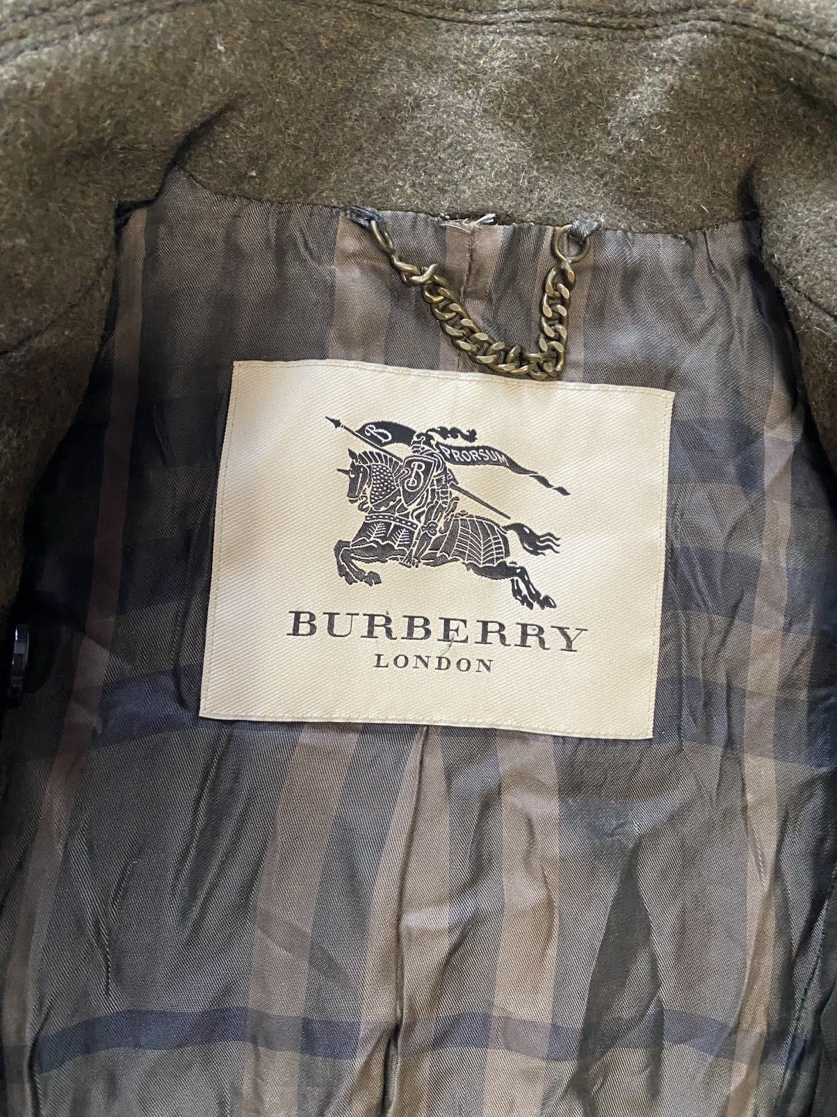 Burberry Burberry London Khaki Wool & Cashmere Trench Coat Size XS / US 0-2 / IT 36-38 - 11 Thumbnail