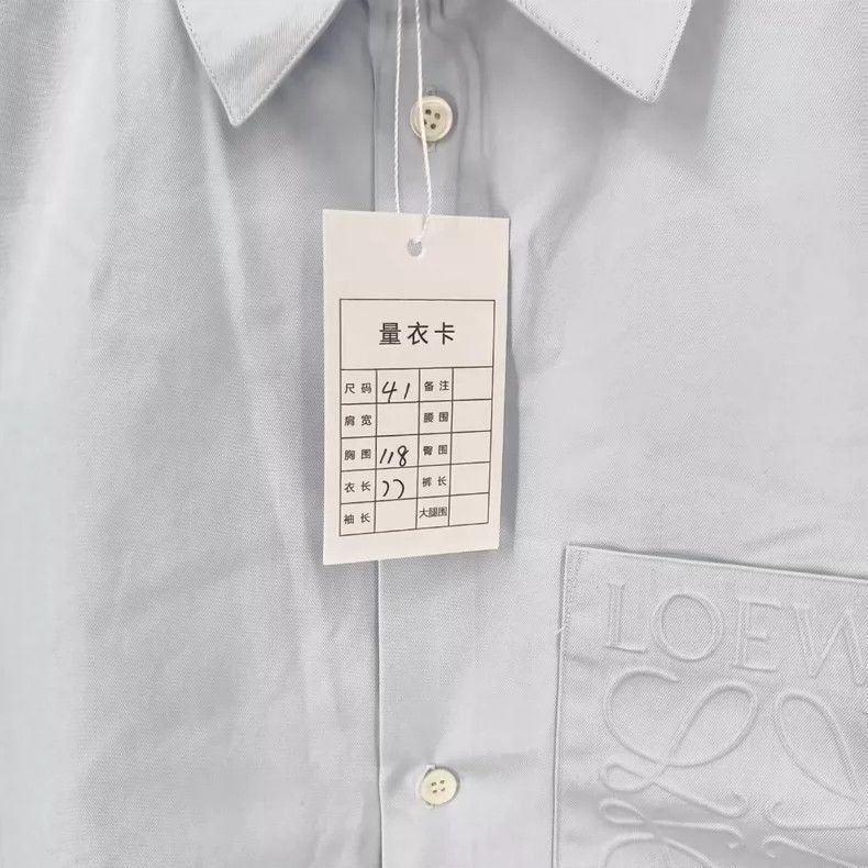 Loewe LOEWE Solid color front pocket Logo printed long sleeve sh Size L / US 10 / IT 46 - 6 Thumbnail