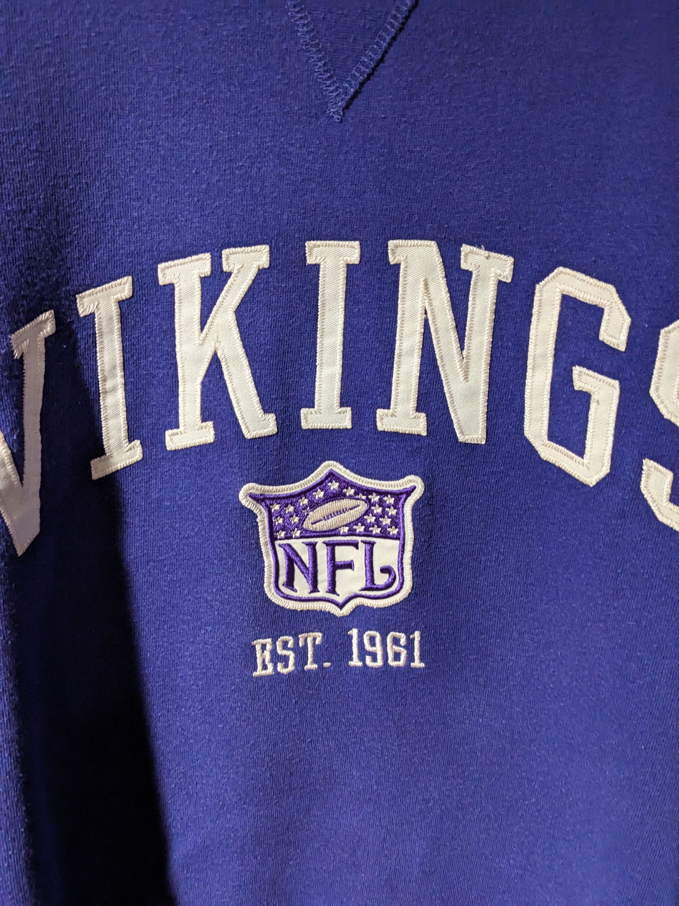 NFL × Vintage Vintage 90s Minnesota Vikings NFL Original Sweatshirt Size US XXL / EU 58 / 5 - 2 Thumbnail