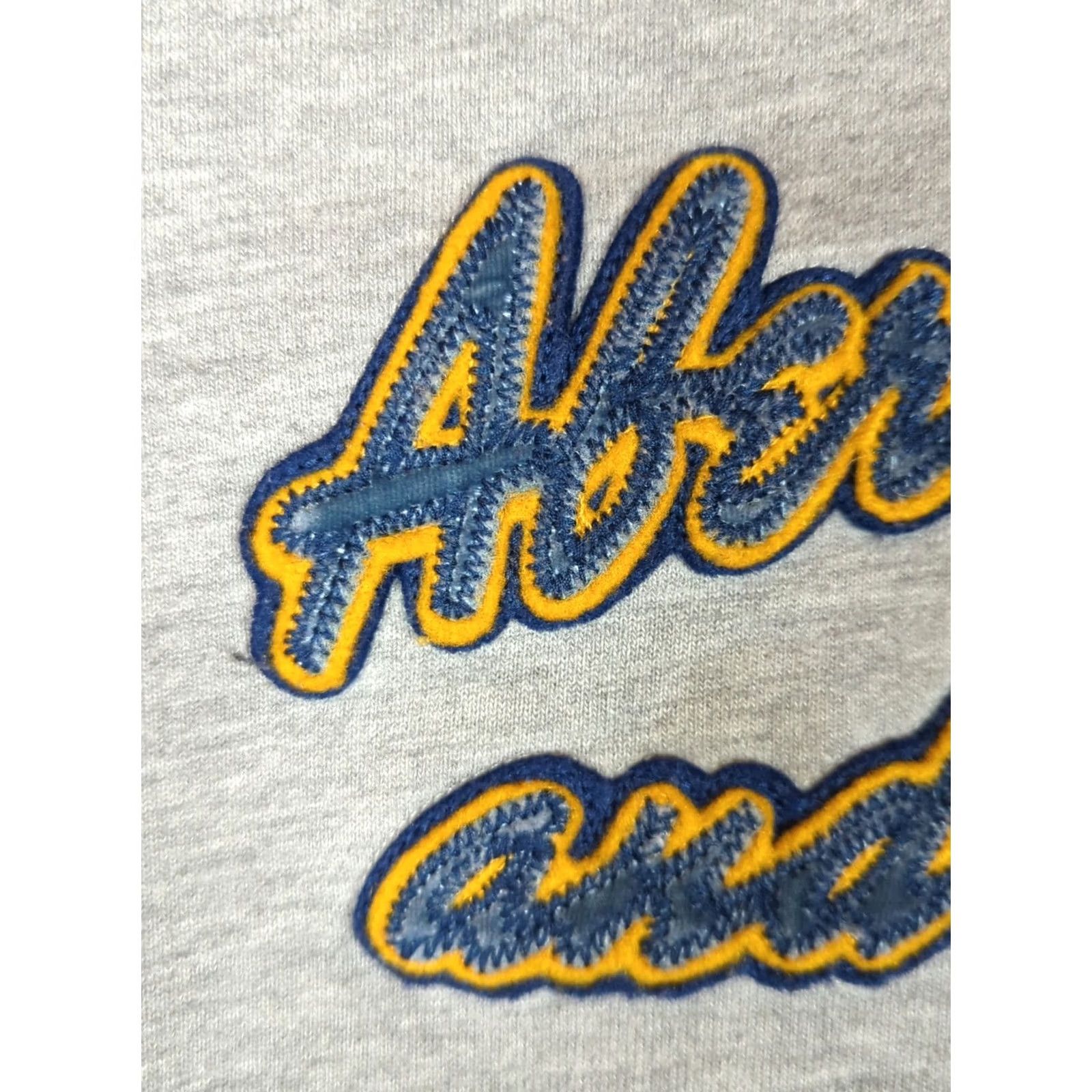 Abercrombie & Fitch VINTAGE Abercrombie & Fitch Hoodie Sweatshirt Women’s Gray Pullover Sz M High Neck Embroidered Logo 90s Preppy Regular Fit Fleece Cotton-Polyester Size M / US 6-8 / IT 42-44 - 2 Thumbnail