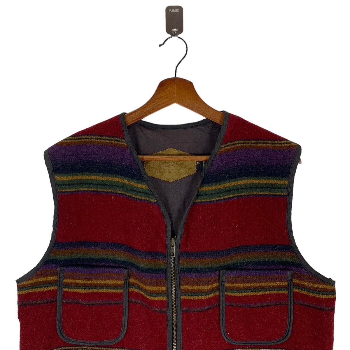 Woolrich Woolen Mills Vintage Woolrich Woolen Mills Striped Wool Vest Jacket Size US M / EU 48-50 / 2 - 4 Thumbnail