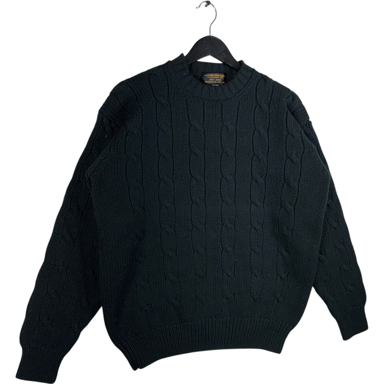 Brooks Brothers Vintage Brooks Brothers Shetland Wool Cable Knit Sweater Size US XL / EU 56 / 4 - 4 Thumbnail
