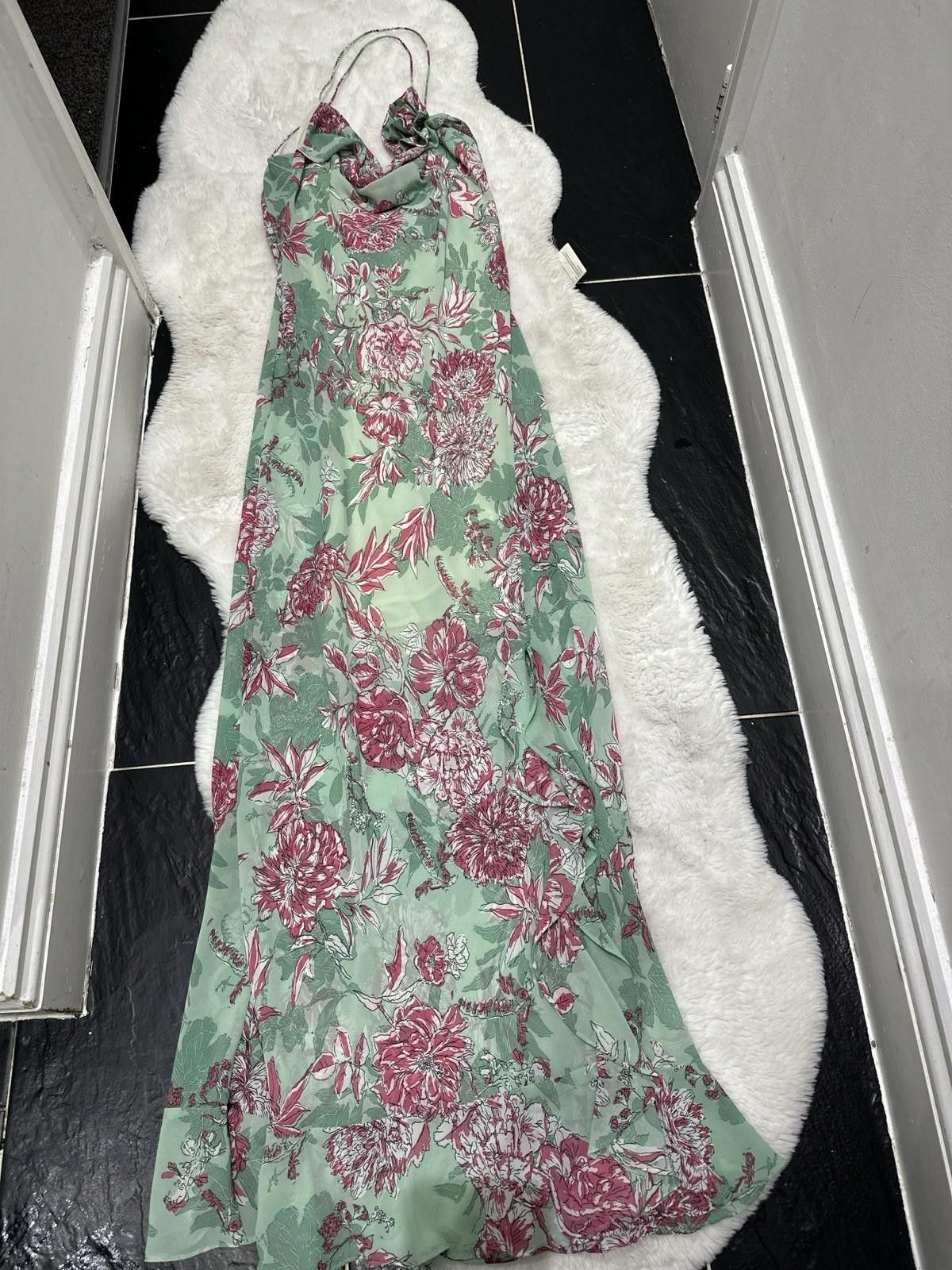 zara green and pink floral dress Zara Floral Dress- Pink/Red – Evolution On Gladstone