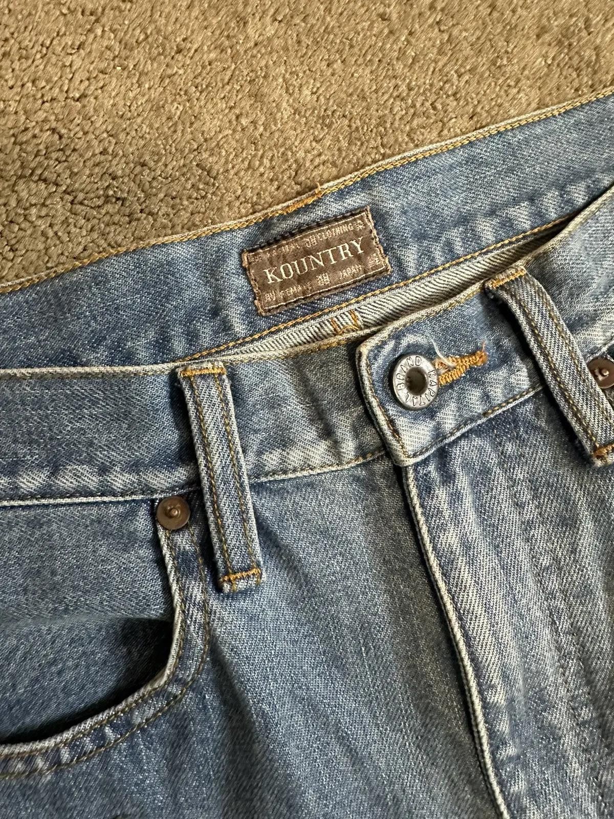 Kapital × Kapital Kountry Kapital Studded 14oz Denim Shorts Size US 32 / EU 48 - 3 Thumbnail