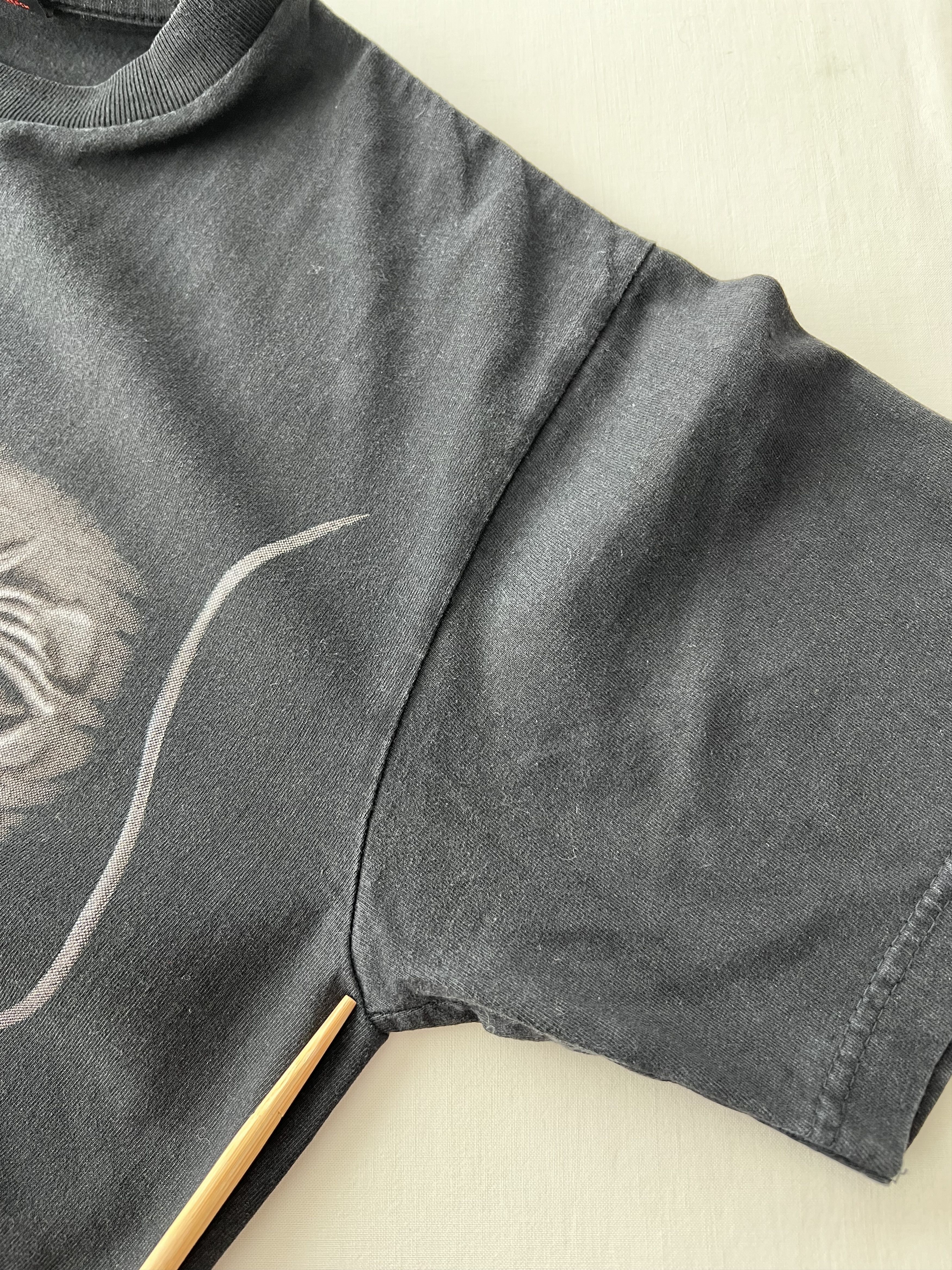 Vintage Vintage 90s Bruce Lee Dragon Movie Actor Black T-shirt Size US M / EU 48-50 / 2 - 12 Thumbnail