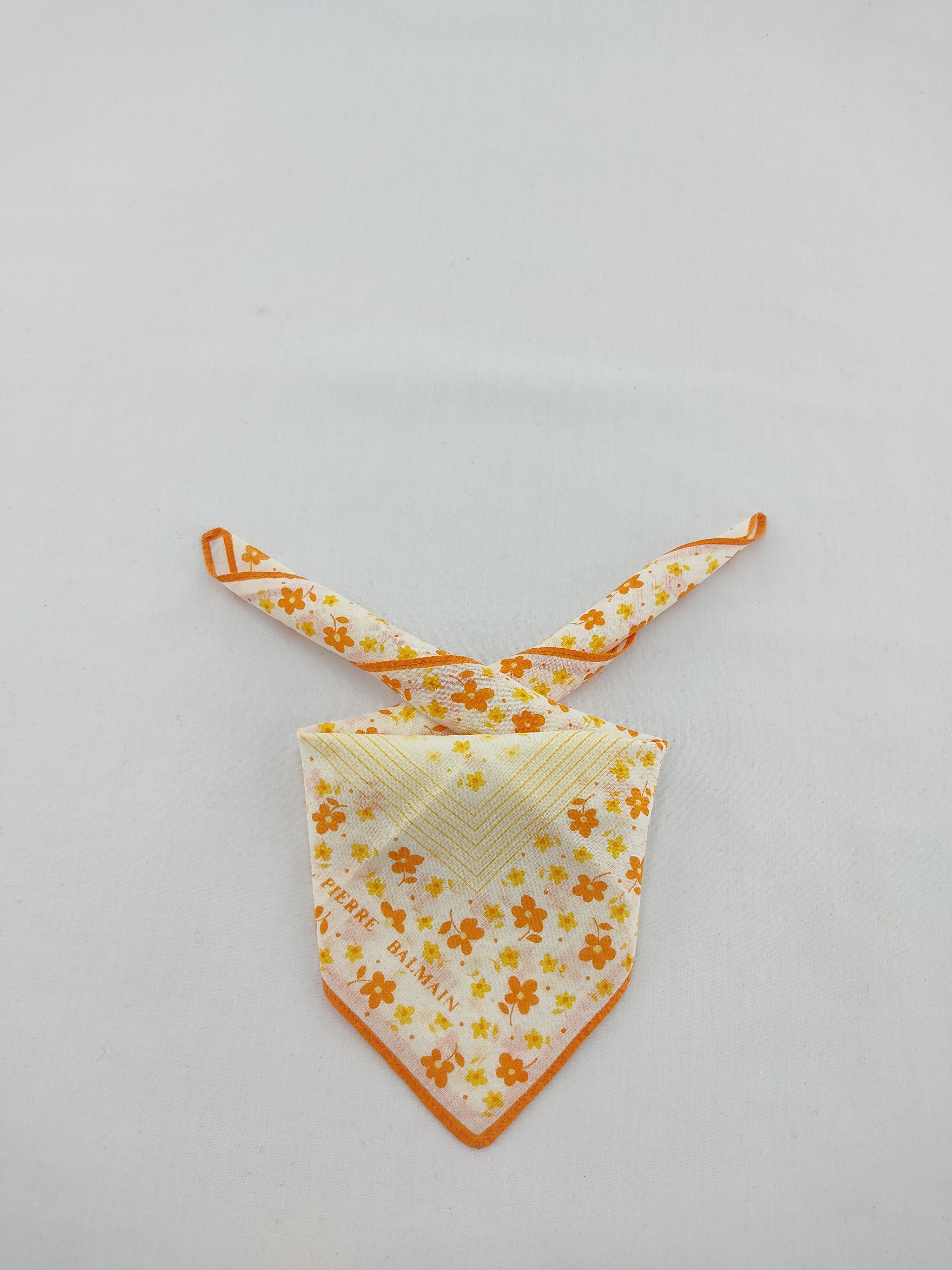 Pierre Balmain × Vintage Vintage Pierre Balmain Handkerchief / Neckwear / Bandana Size ONE SIZE - 1 Thumbnail