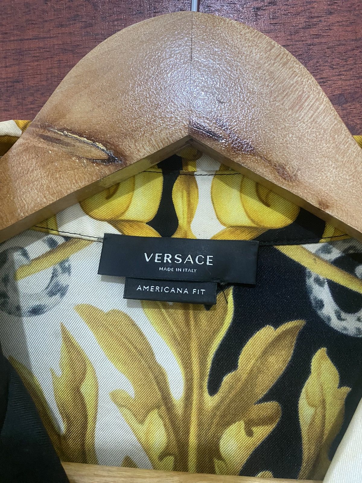 Versace Versace Barocco Acanthus Print Silk Shirt Size US M / EU 48-50 / 2 - 10 Thumbnail