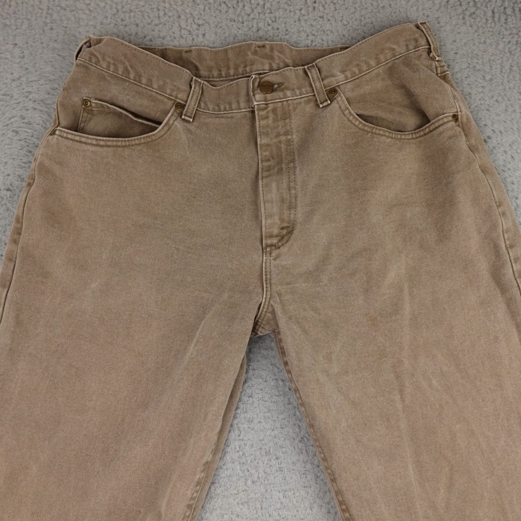 Vintage L.L. Bean Jeans Mens 38x32 Brown Relaxed Fit Canvas Work Wear 90s Grunge Jeans Mens Size US 38 / EU 54 - 5 Thumbnail
