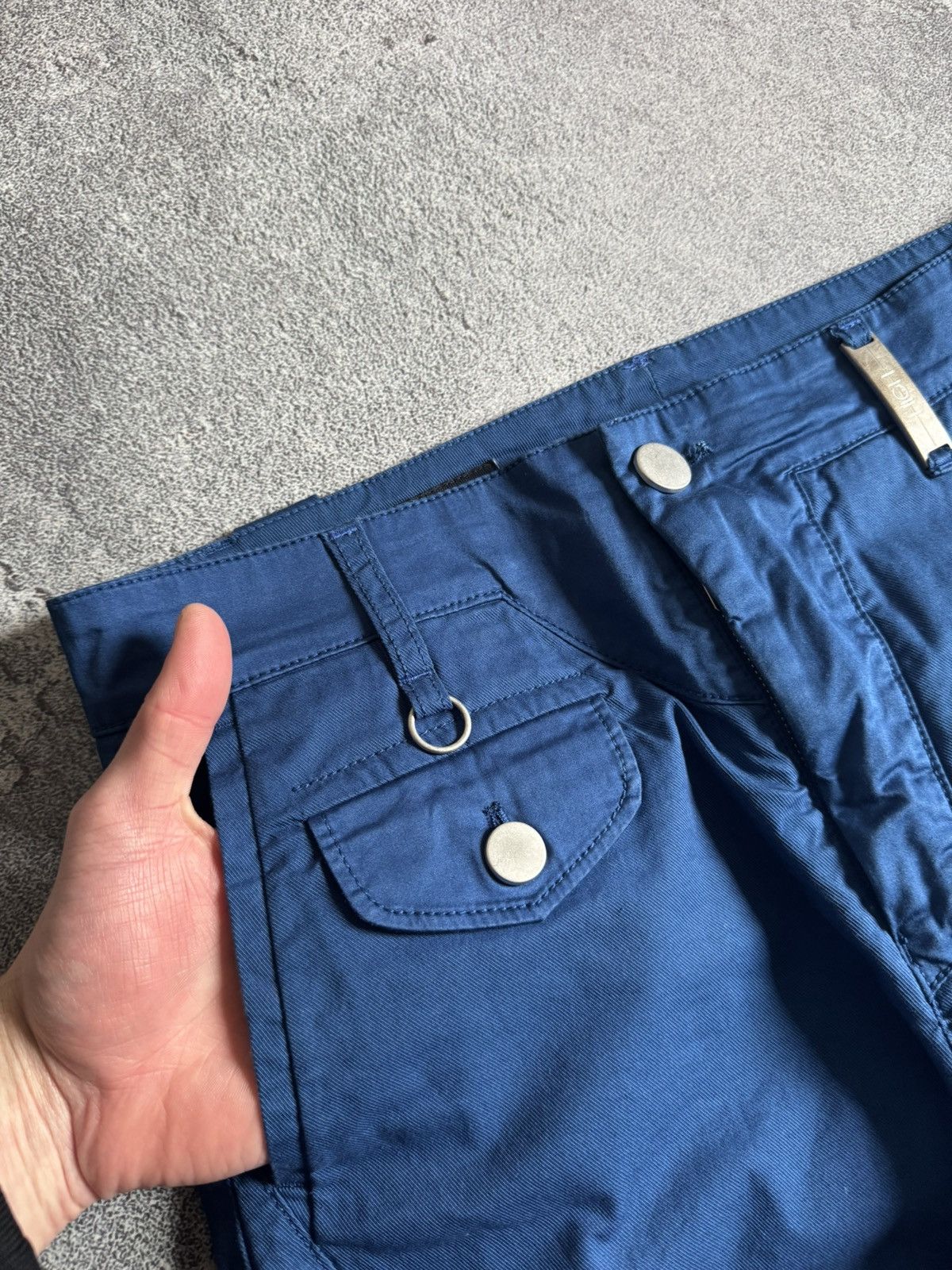 Other High Use USA8/UK12/F40 blue 3D pants chinos trousers Y2K Size 30" / US 8 / IT 44 - 9 Thumbnail