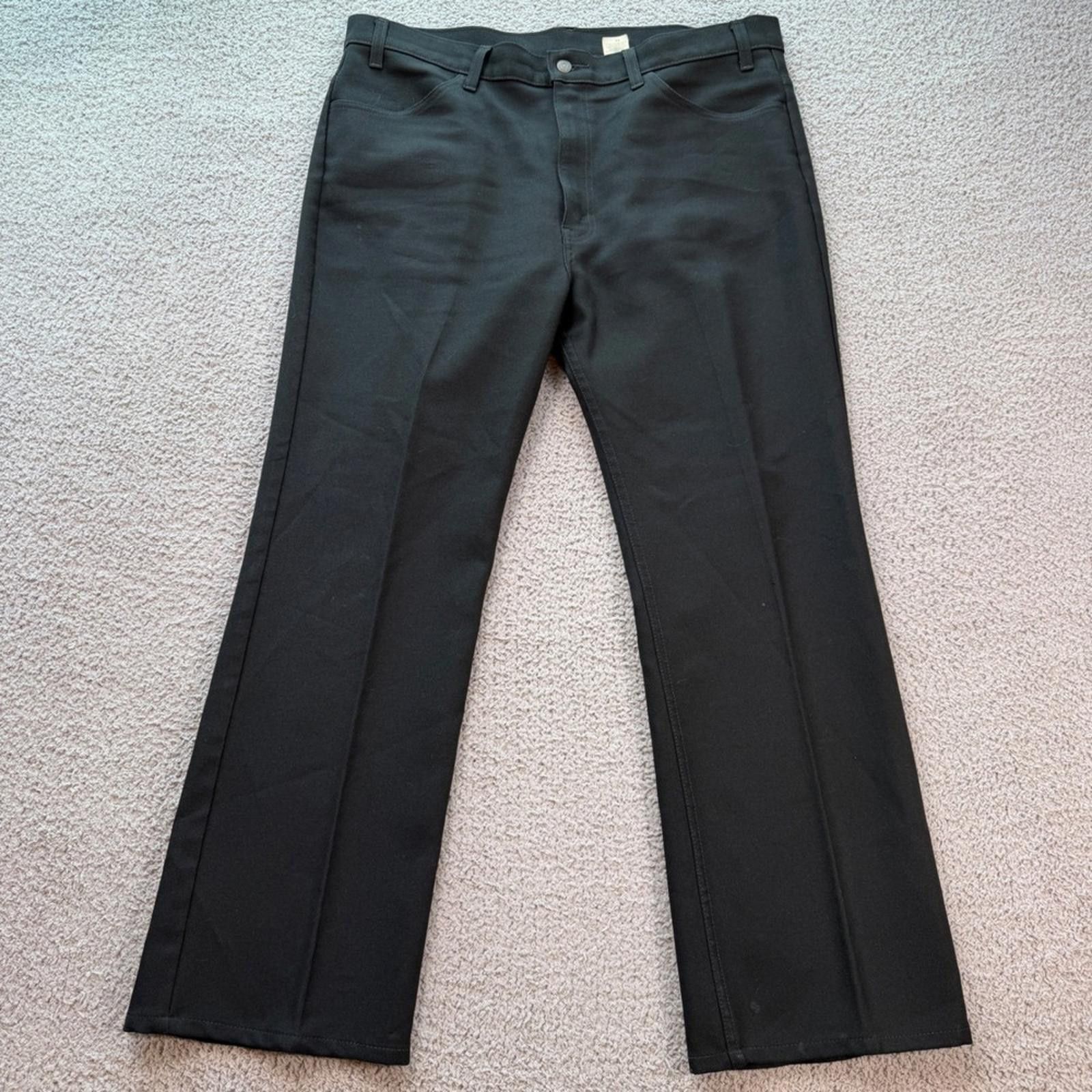 Levi's Vintage 90s Levis 601 Black Bootcut Pants Mens 40x30 Western Size 48R - 1 Thumbnail