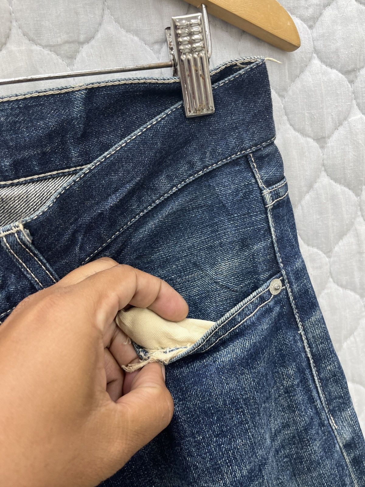 Japanese Brand × Vintage 🔥🔥🔥ARCHIVE QUENCH JAPAN BLUE INDIGO DENIM Size US 32 / EU 48 - 8 Thumbnail