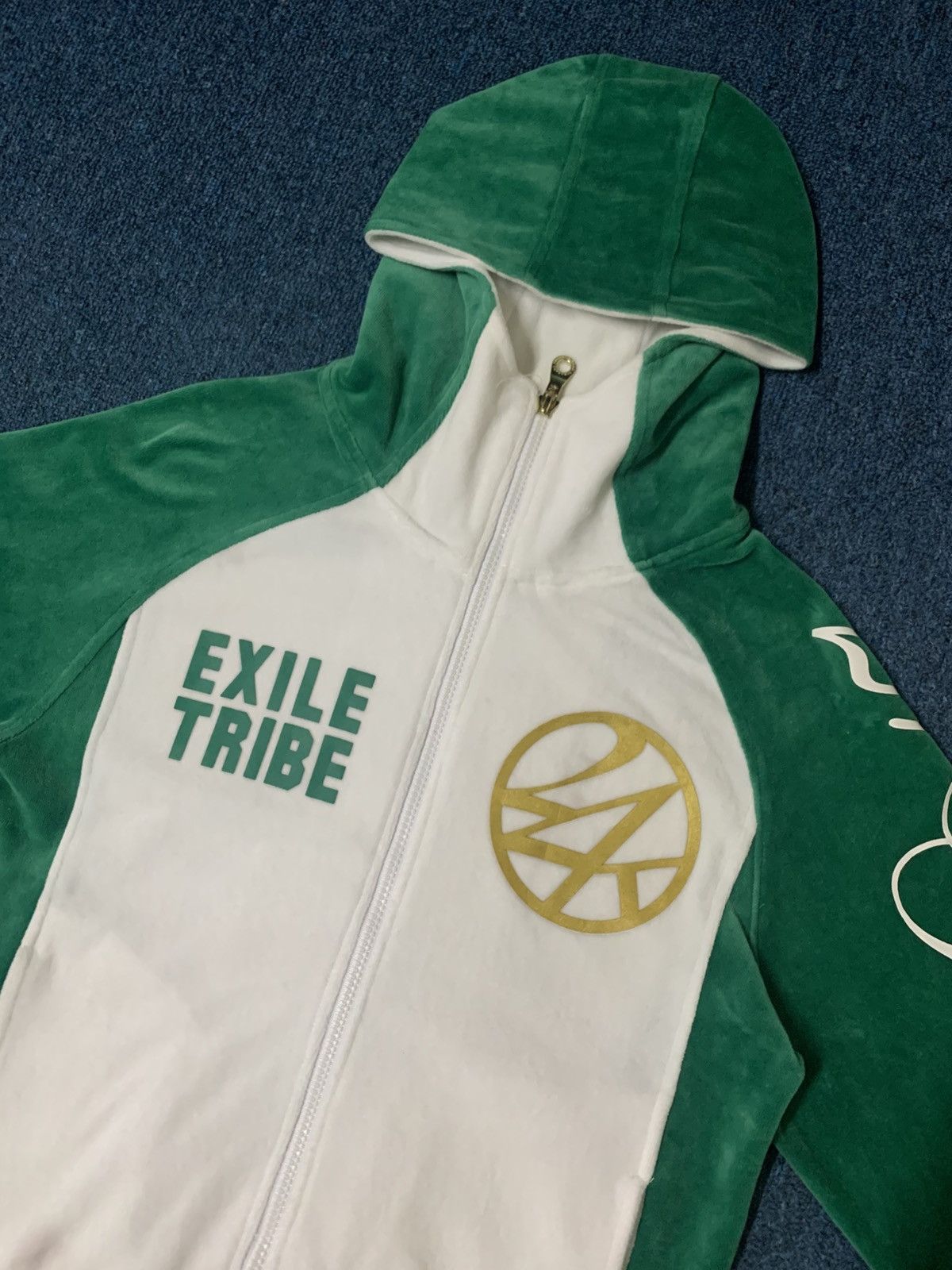 Japanese Brand LAST DROP#24 karats Exile Tribe Corduroy Zipper Hoodie Size US M / EU 48-50 / 2 - 9 Thumbnail