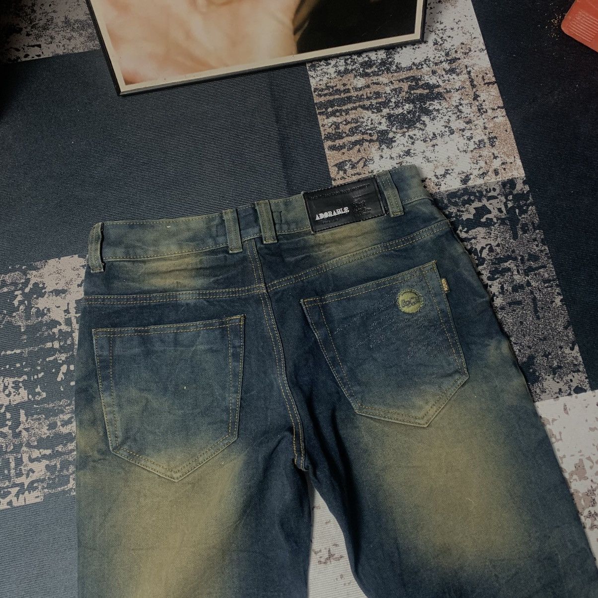 Japanese Brand Adorable Contrast Jeans Size US 32 / EU 48 - 3 Thumbnail