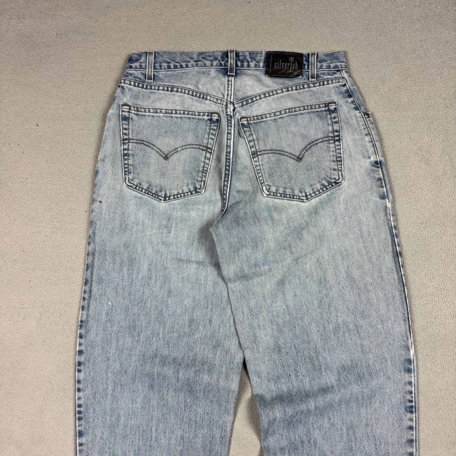 Levi's Vintage Clothing VTG Levi's SilverTab Jeans W33 L34 Paint Splatter Baggy Size US 33 - 7 Thumbnail