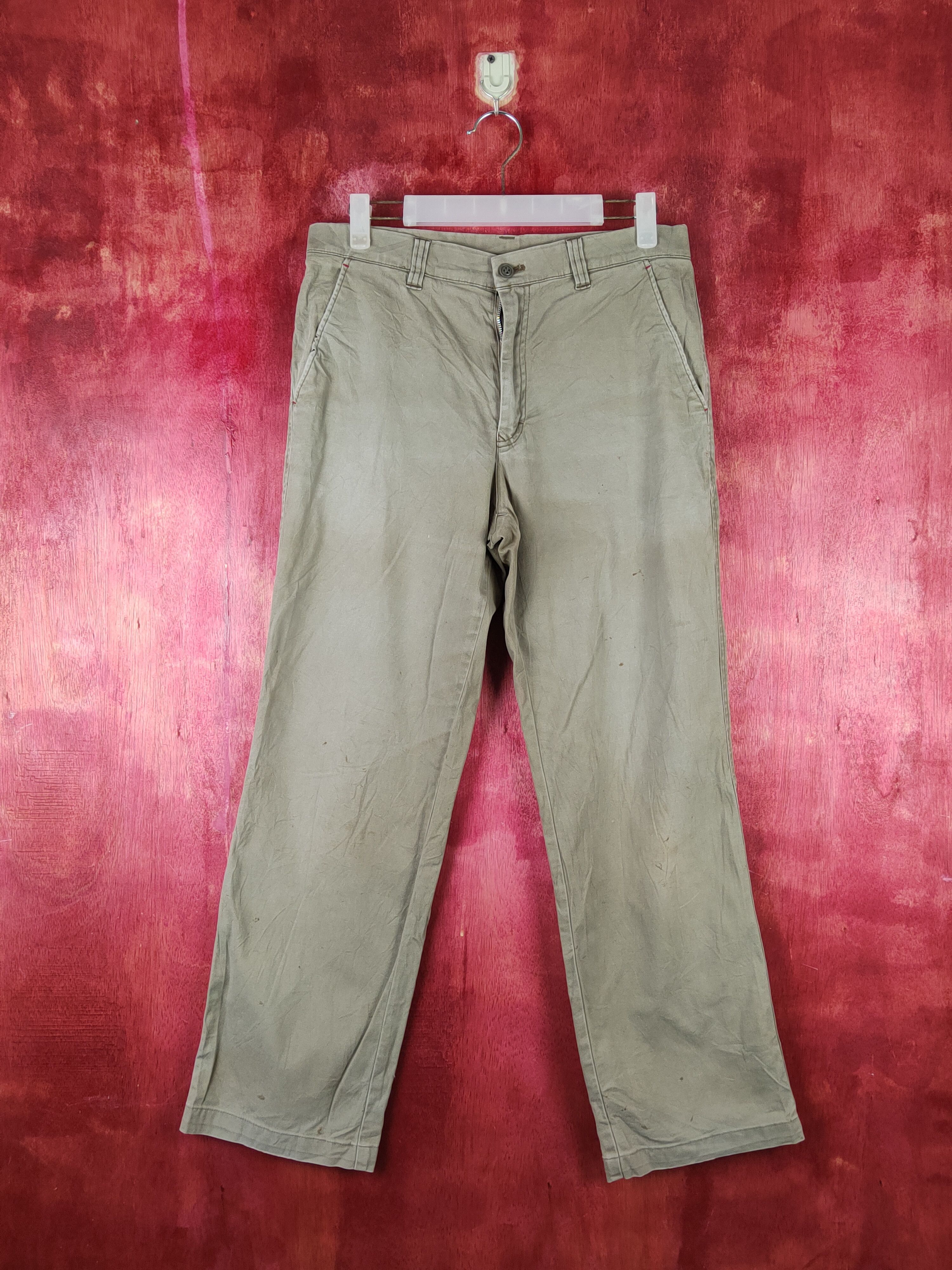 image of Vintage Ixi:z Olive Faded Multipocket Casual Pants S2271, Men's (Size 30)