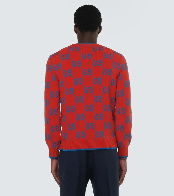 Gucci o1loc1c0226 752413 GG Knit Cotton Jacquard Sweater Size US XXS / EU 40 - 4 Thumbnail