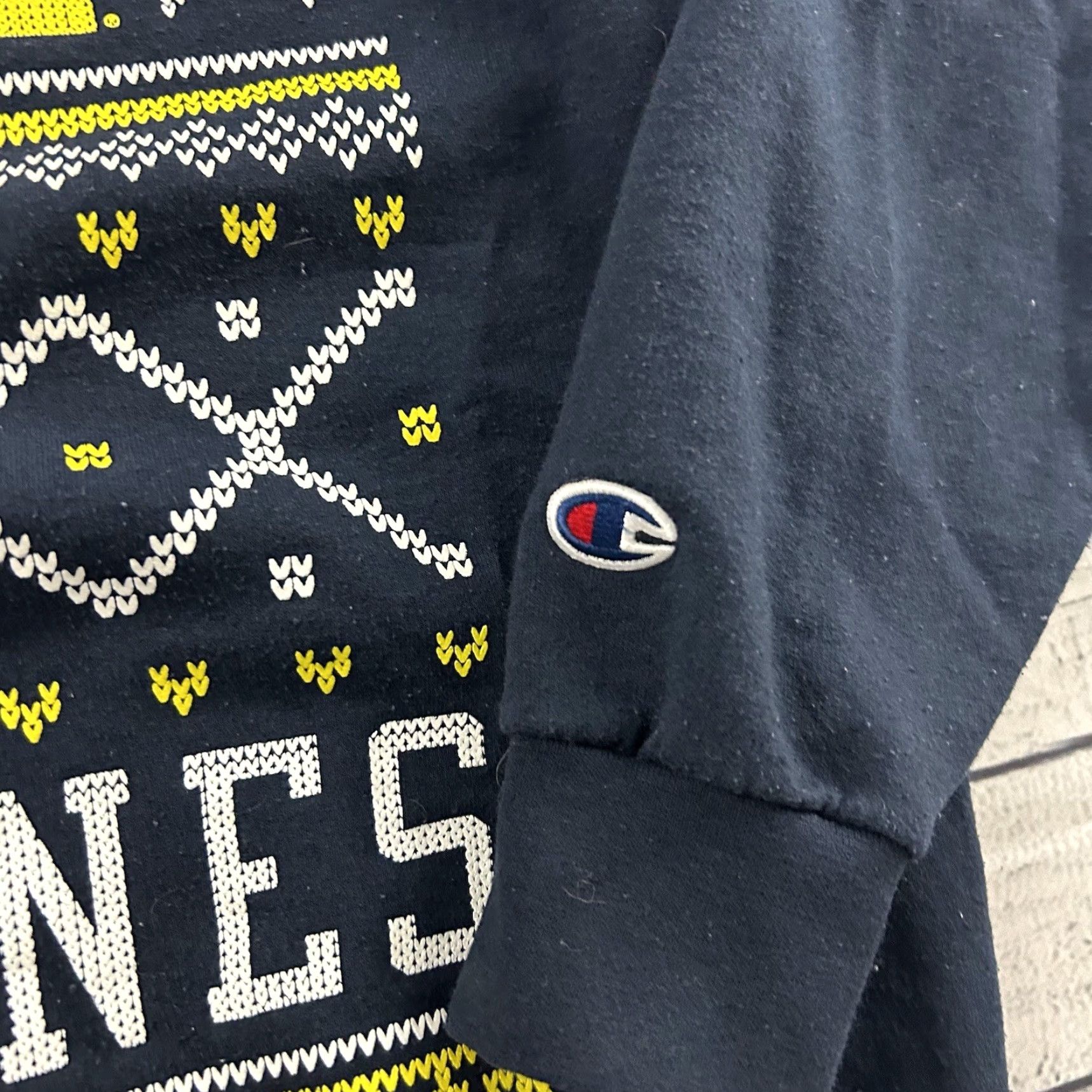 Champion Champion Michigan Wolverines Christmas Crewneck Sweatshirt Men L Blue Size US L / EU 52-54 / 3 - 2 Thumbnail