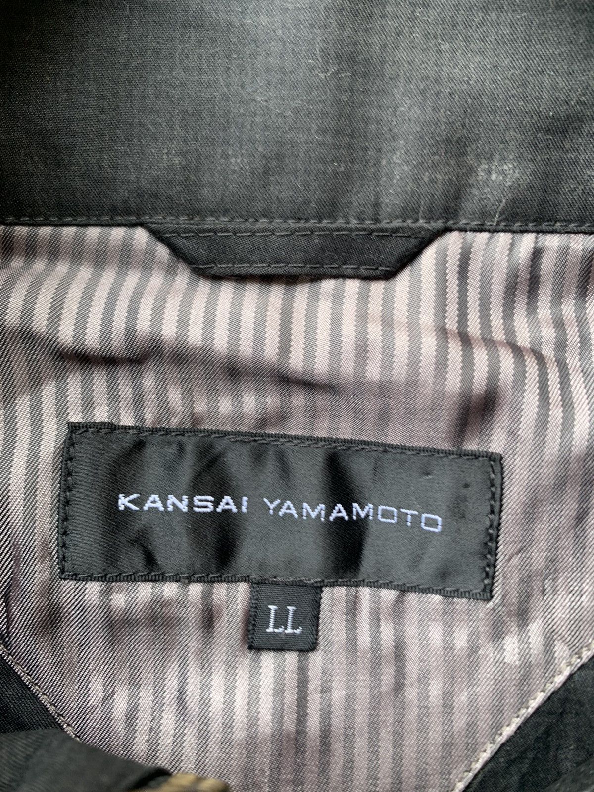 Kansai Yamamoto 👹Vintage KANSAI YAMAMOTO All Black Utility Jacket Size US L / EU 52-54 / 3 - 12 Thumbnail