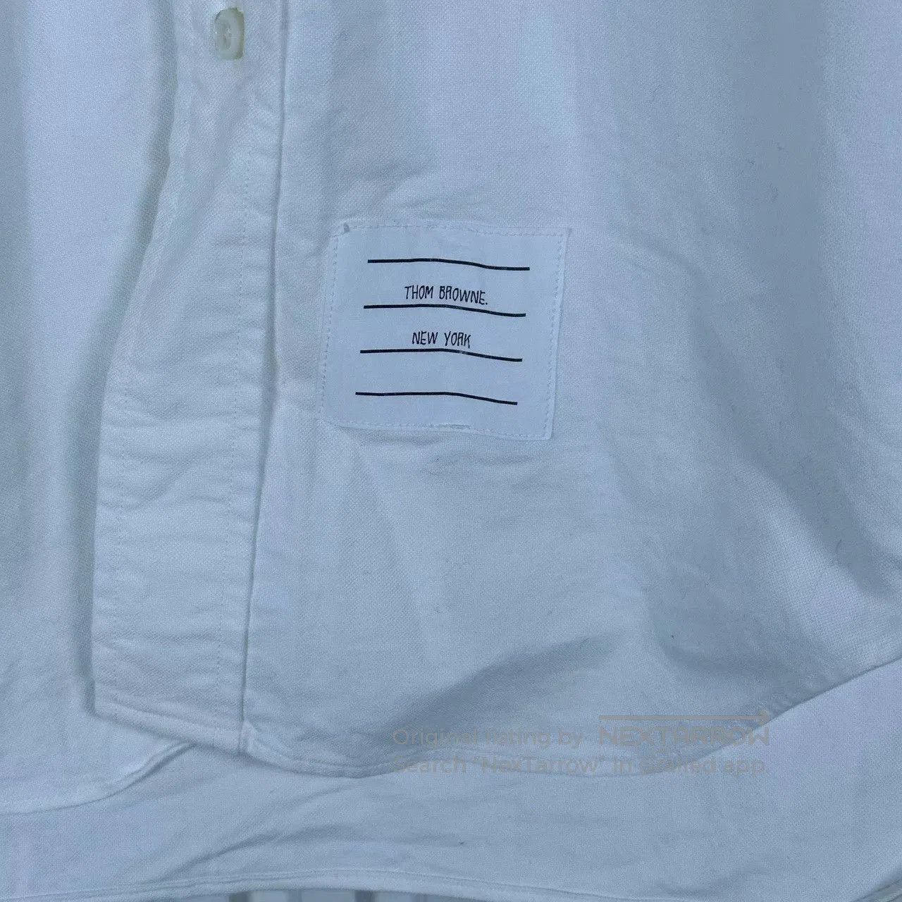 Thom Browne Thom Browne White Stripe Shirt. Size US S / EU 44-46 / 1 - 3 Thumbnail