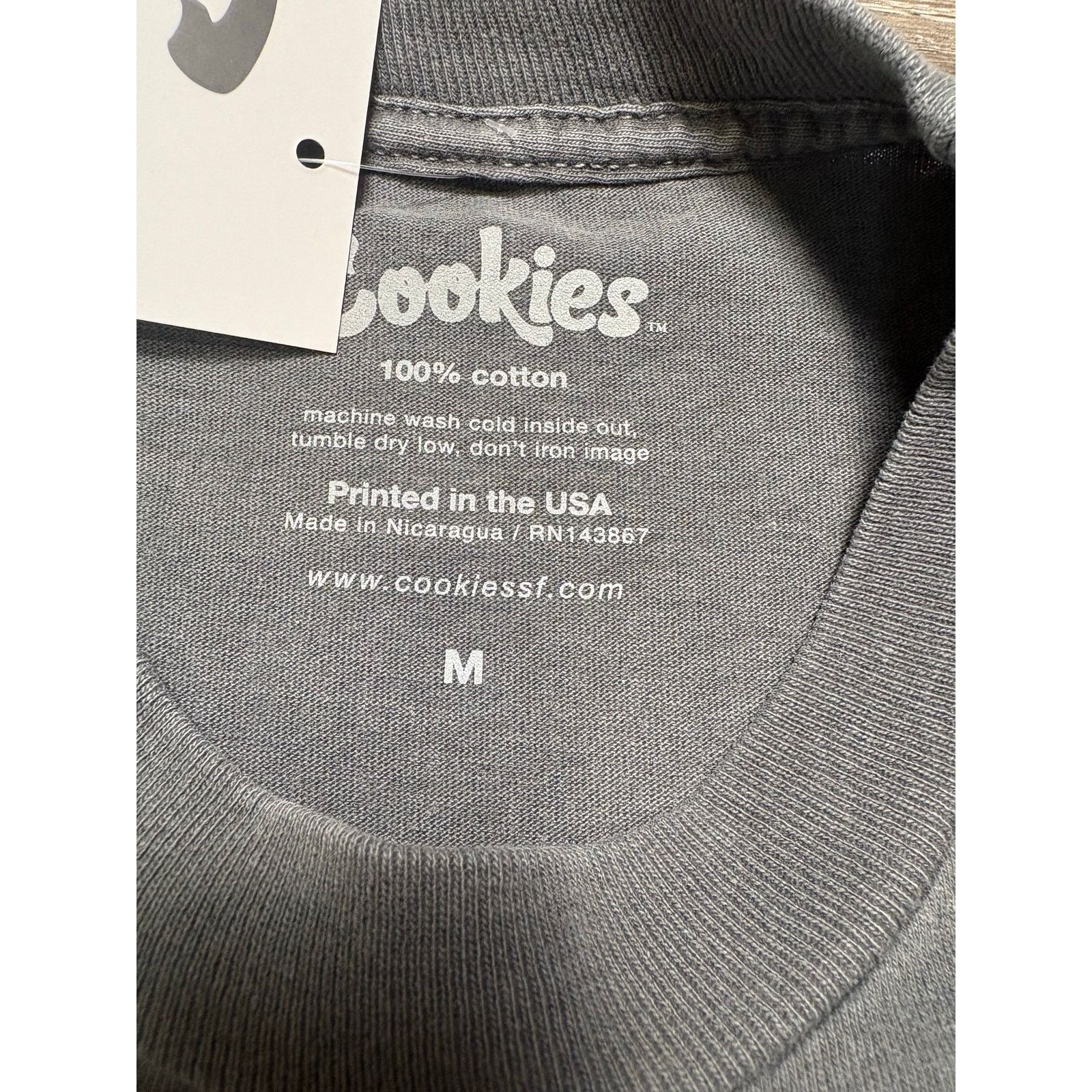 Cookies NWT Men's Medium Cookies T-shirt - Dark Gray, 100% Cotton Size US M / EU 48-50 / 2 - 3 Thumbnail