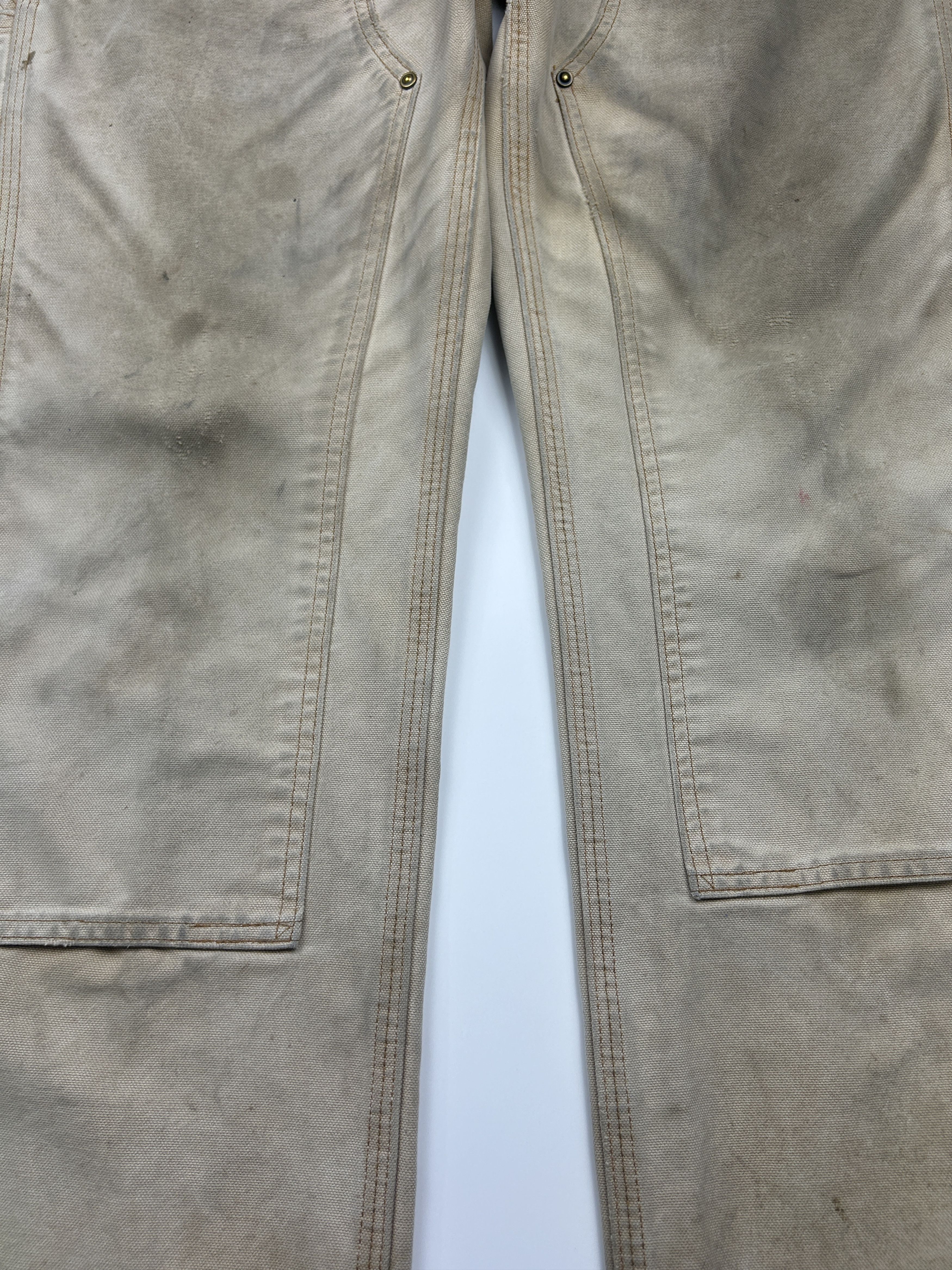 Carhartt Carhartt Canvas Double Knees Pants Size 32W Beige Size US 32 / EU 48 - 6 Thumbnail