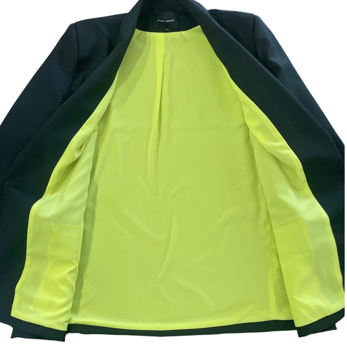 Other Spirit Jersey Blasé Black Blazer Suit Jacket Neon Lined L/XL Size L / US 10 / IT 46 - 5 Thumbnail