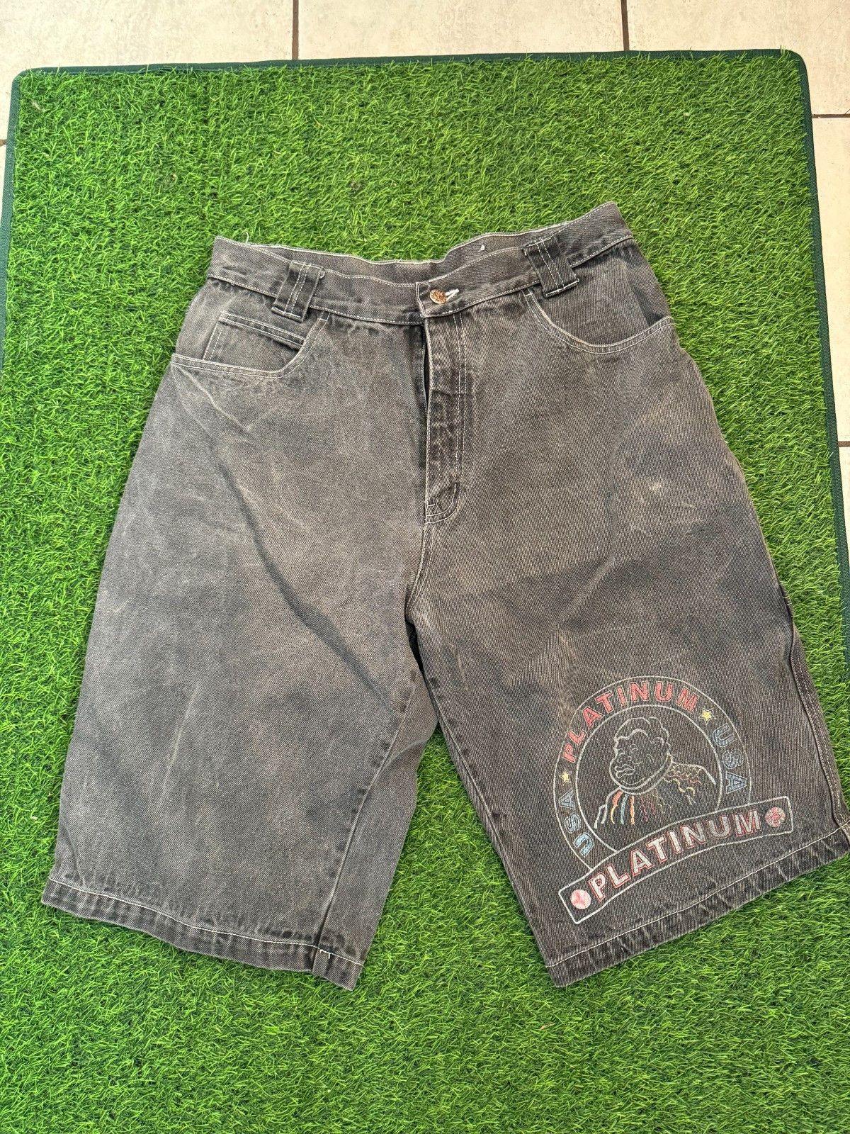 Fubu USA Platinum Denim Shorts Size 36 Size US 36 / EU 52 - 1 Thumbnail