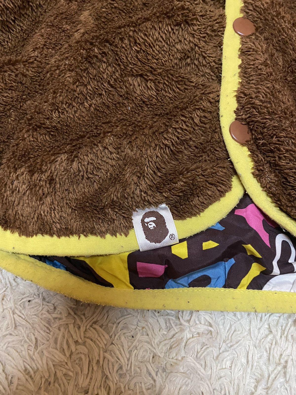 Bape ‼️BAPE FLEECE/NYLON JACKET REVERSBLE SIZE 2-3year ‼️ Size US XXS / EU 40 - 12 Thumbnail