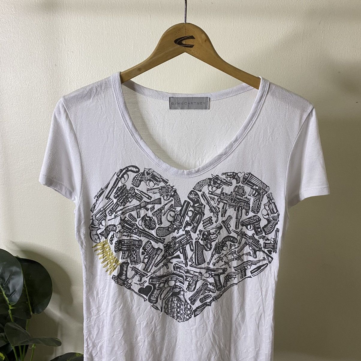 Stella McCartney White Women Graphic T Shirt Size S / US 4 / IT 40 - 2 Thumbnail