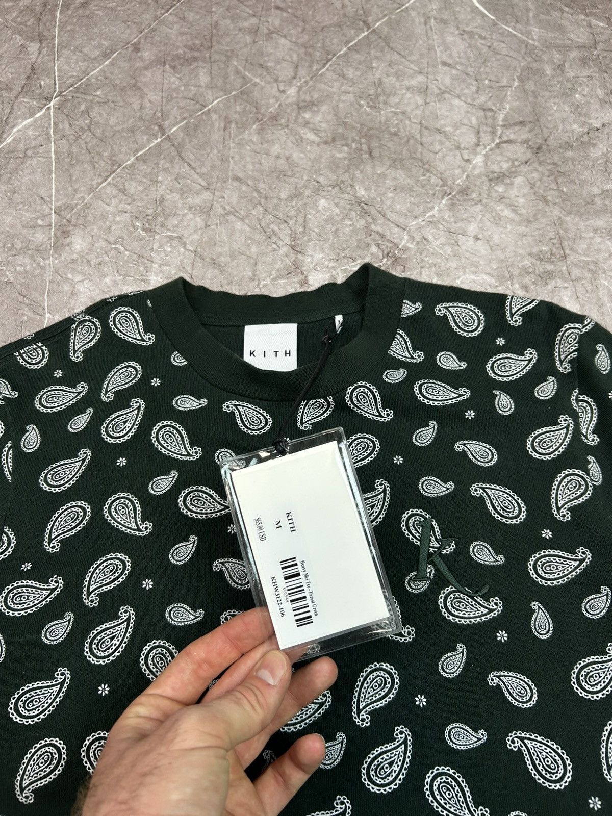 Kith Kith Paisley Heavy Mei T-shirt Forest Green Size US M / EU 48-50 / 2 - 5 Thumbnail