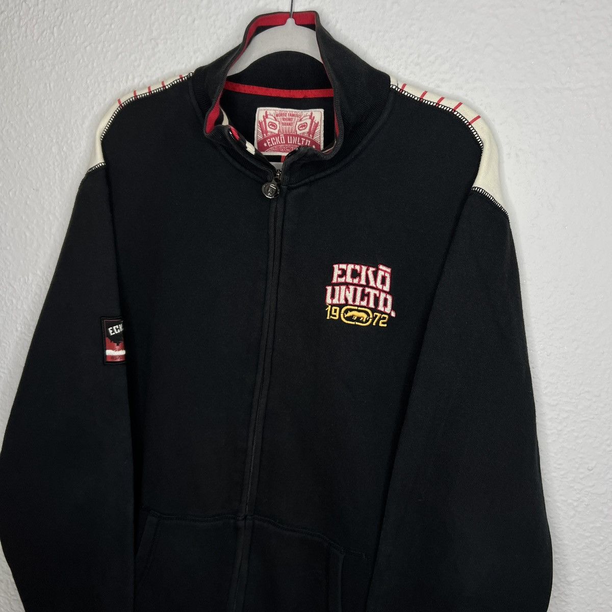 Ecko Unltd. Ecko Unltd Sweatshirt Zip Black Big Spellout Full Print Logo Size US XL / EU 56 / 4 - 3 Thumbnail