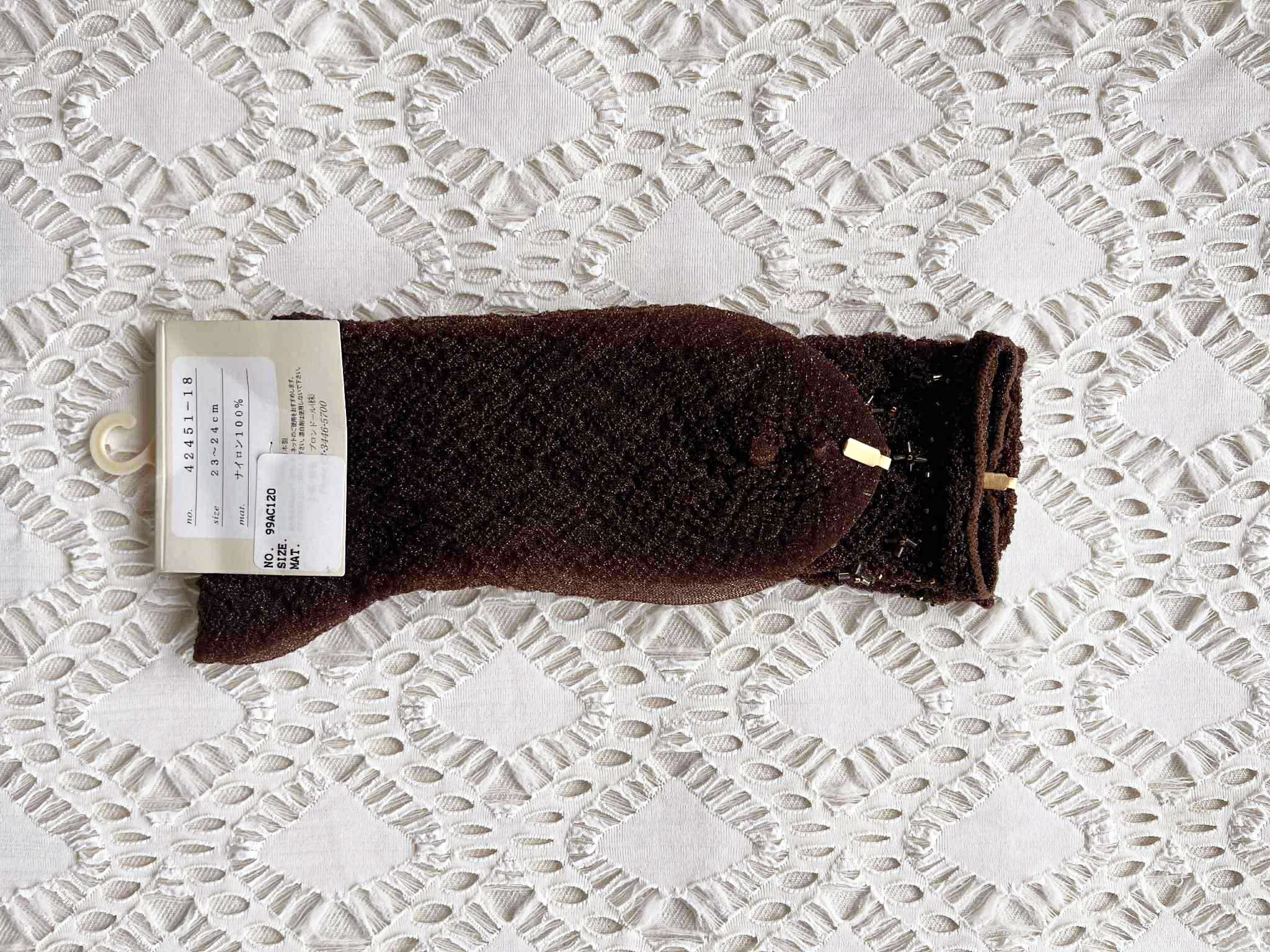Vintage 80s Vintage Deadstock Women Nylon SOCKS, original package Size ONE SIZE - 6 Thumbnail