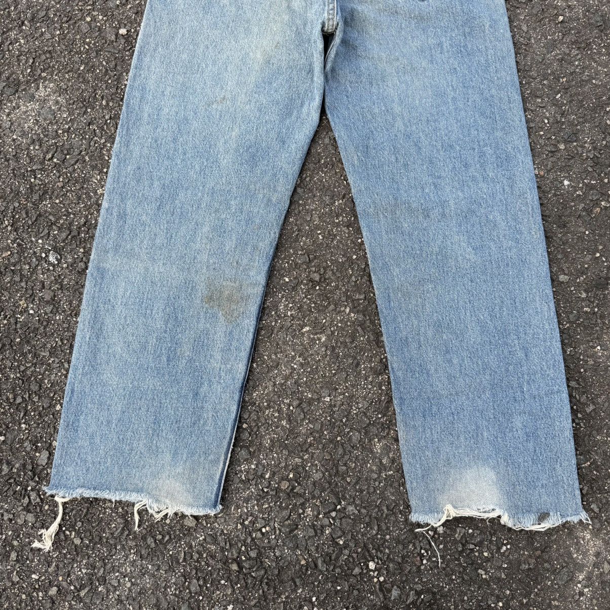 Levi's Vintage Clothing W35 VINTAGE LEVI'S 501 USA 91' FADED DENIM JEAN PANTS Size US 35 - 14 Thumbnail