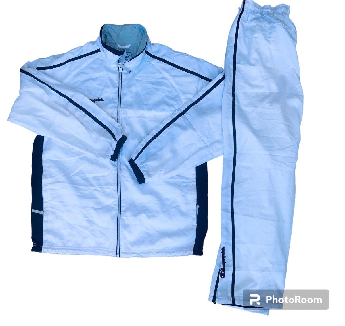 CHAMPIONS VINTAGE TRACK NYLON SUIT LIGHT AND PANT
