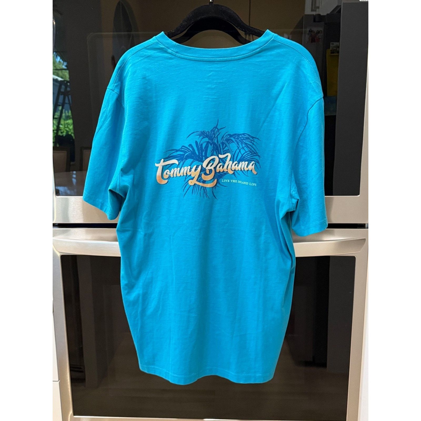 Tommy Bahama NEW TOMMY BAHAMA T-Shirt | Palm Fronds | Mens Medium | Teal Size US M / EU 48-50 / 2 - 3 Thumbnail