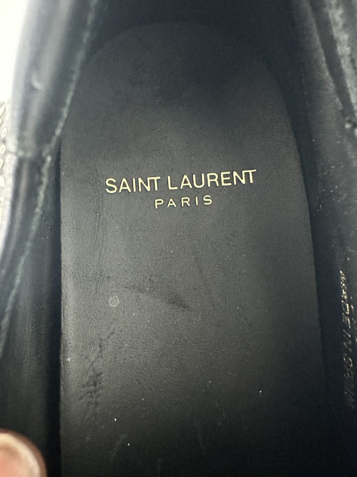 Saint Laurent Paris SAINT LAURENT PARIS Silver studs leather black sneakersEU 39 Size US 9 / IT 39 - 5 Thumbnail