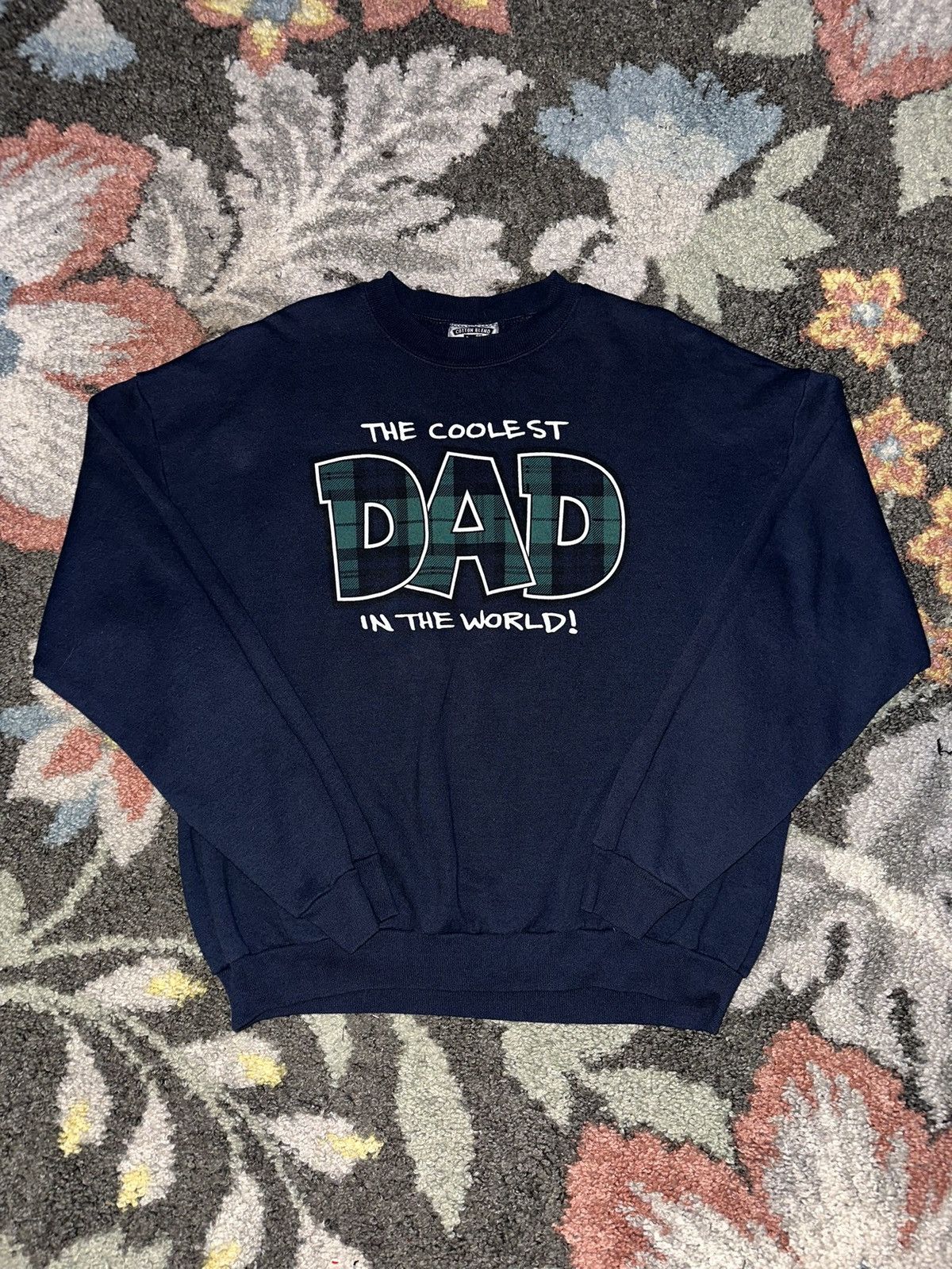 Lee × Vintage Vintage Lee Coolest Dad Crewneck Sweatshirt Size US XL / EU 56 / 4 - 1 Thumbnail
