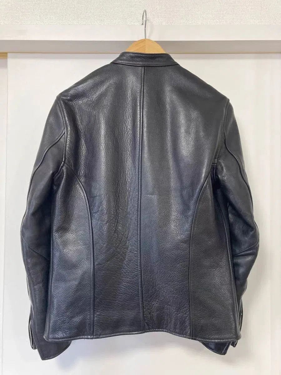 Backbone Black Leather Jacket with Zip Pockets - Size S. Size US S / EU 44-46 / 1 - 2 Thumbnail