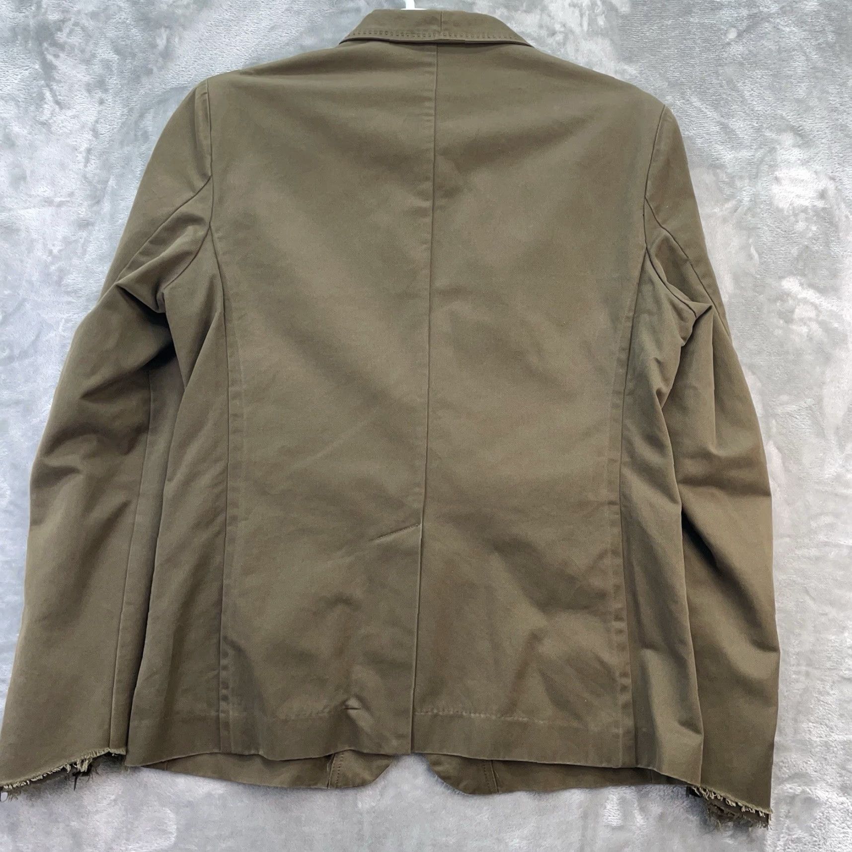 Diesel Diesel Blazer Mens Jacket Regular Single-Breasted One-Button Vintage Cotton Fleece Brown XL Casual Sports University Size 46R - 3 Thumbnail