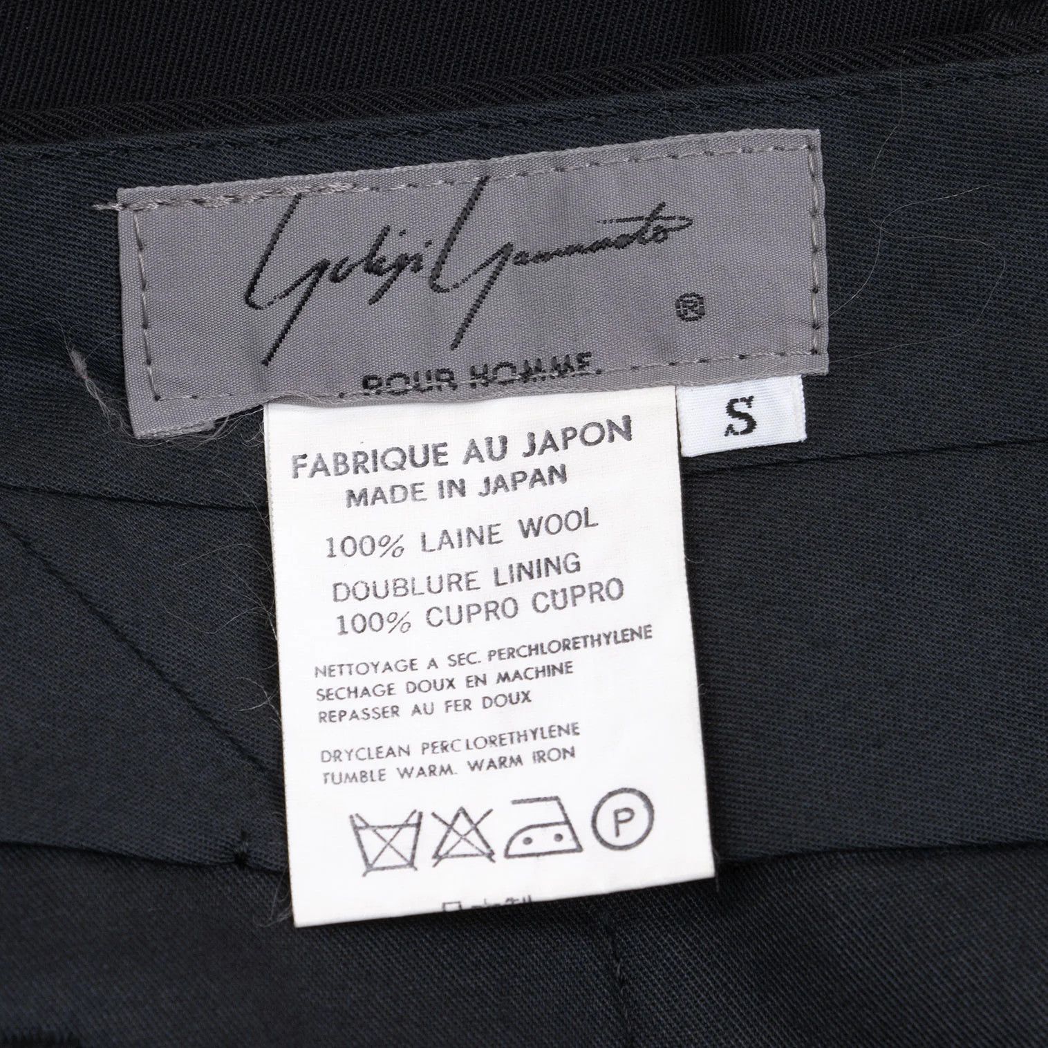 Yohji Yamamoto Yohji Yamamoto Wool Gabardine Pants Black S Size US 36 / EU 52 - 13 Thumbnail