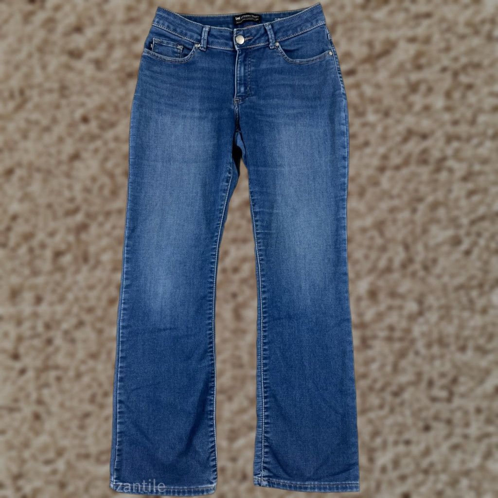Lee Lee Womens Jeans Bootcut 28 Blue Denim Western Cotton Blend Casual 2010s Size 28" / US 6 / IT 42 - 1 Thumbnail