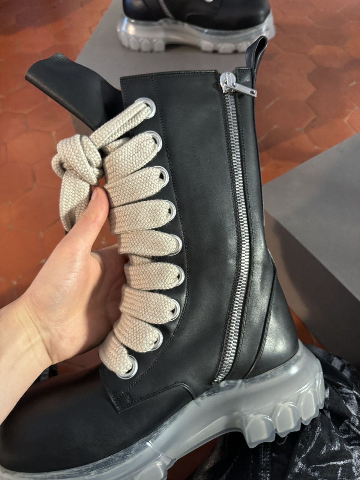 Rick Owens Rick Owens jumbo lace bozo tractor boots Size US 8 / EU 41 - 5 Thumbnail