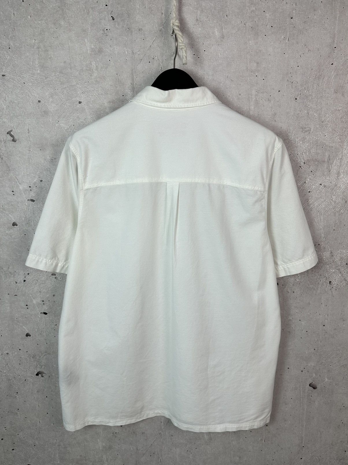 Albam Albam Utility White Cotton Button-up Short Sleeve Polo Size US L / EU 52-54 / 3 - 6 Thumbnail